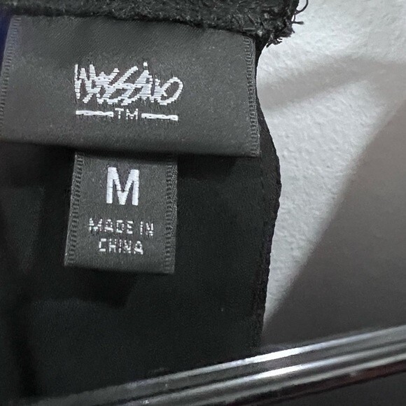 Black and blue floral midi flowing shift dress size medium - Picture 5 of 6